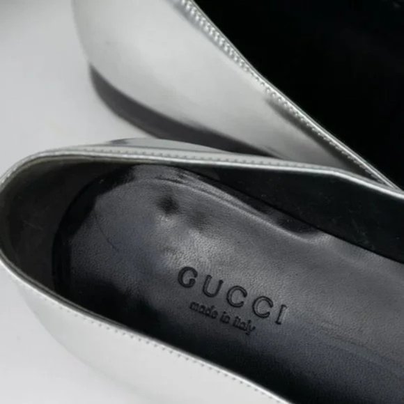 Gucci Metallic Horsebit Loafers - Picture 9 of 11